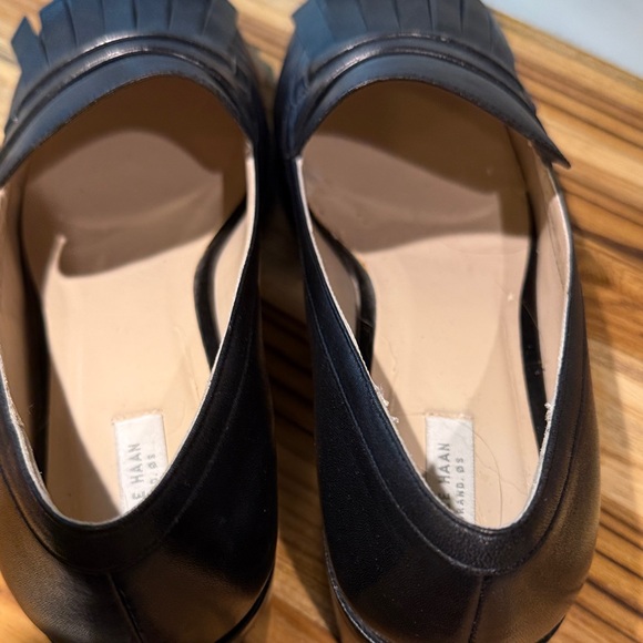 Cole Haan Dark Leather Slip-Ons - Picture 4 of 12